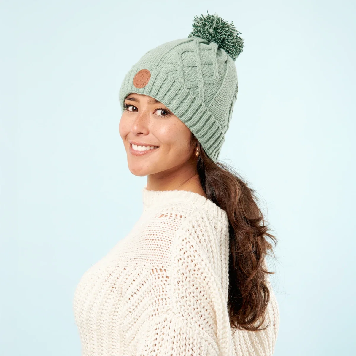 Bonnet Appletini Vert d’eau Polaire — image 2