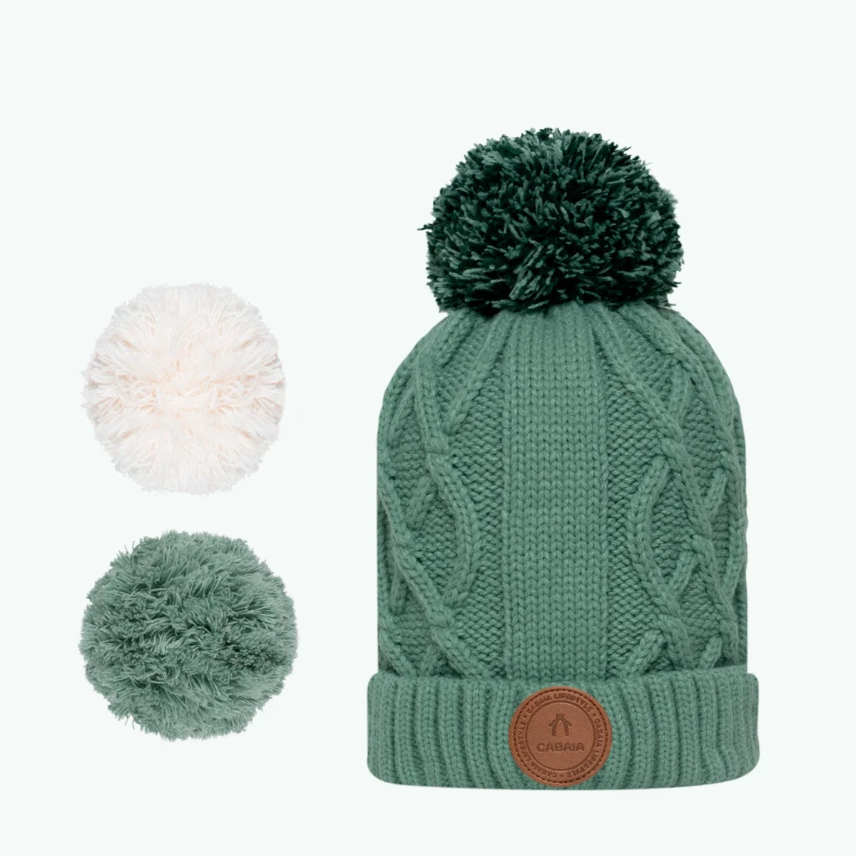Bonnet Appletini Vert d’eau Polaire — image 1