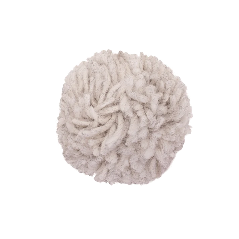 Pompon grosse maille Gris