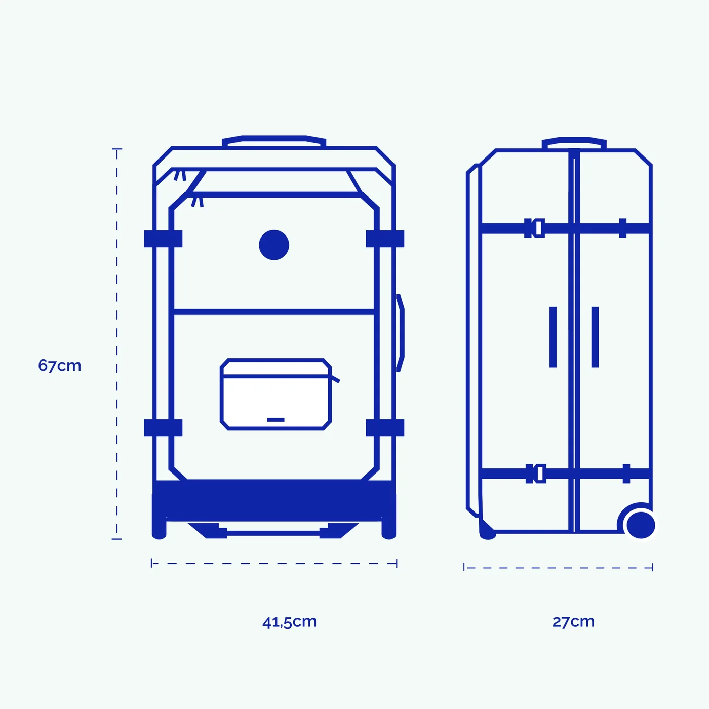 Valise souple 2 roues Medium Bimini — image 7