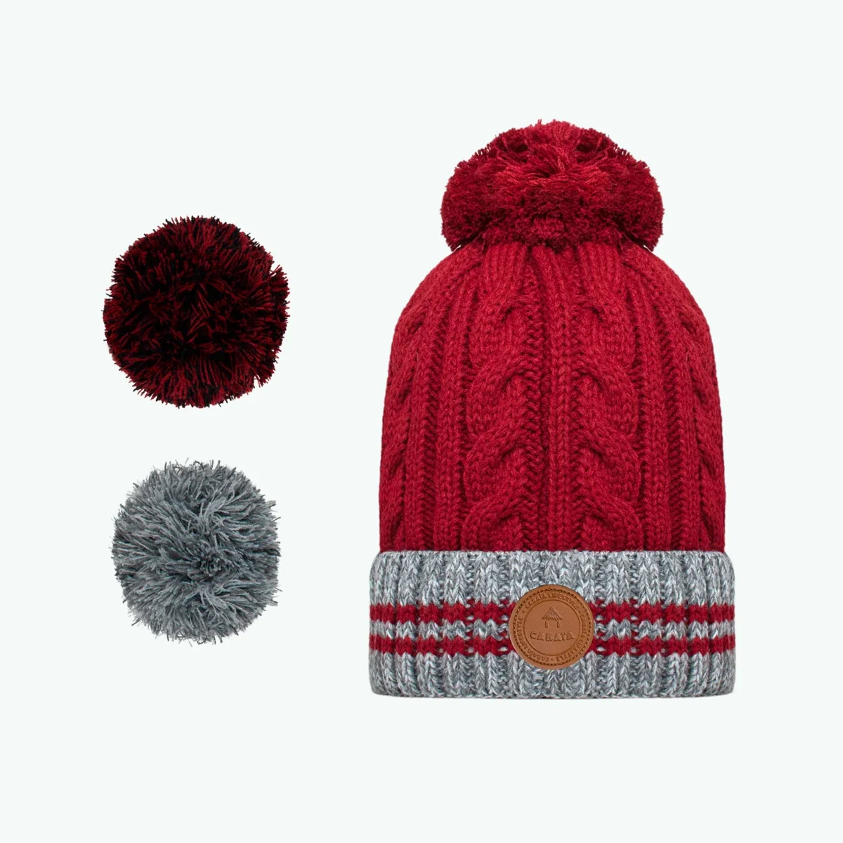 Bonnet Creamy Gin Gris Bordeaux — image 1