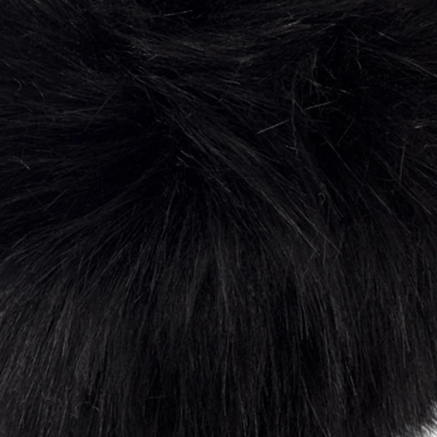 Pompon fausse fourrure Noir — image 2