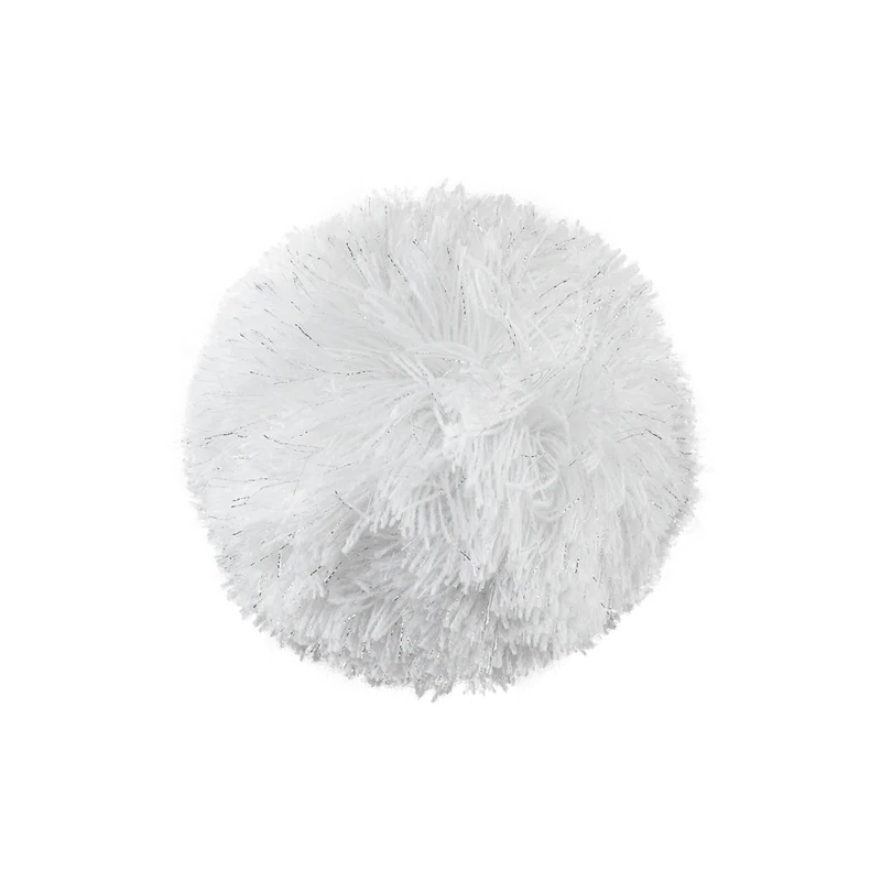 Pompon Argenté/Blanc