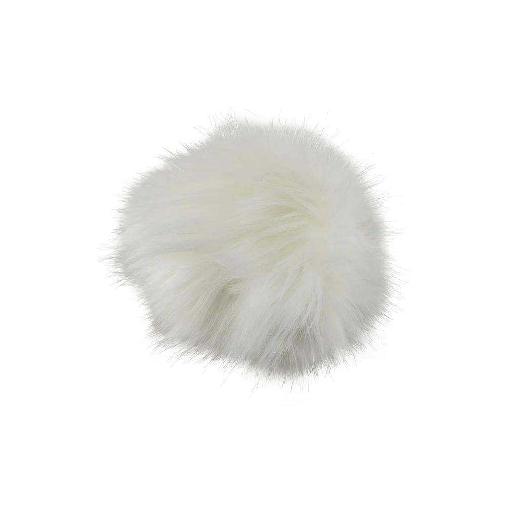 Pompon fausse fourrure Blanc — image 1