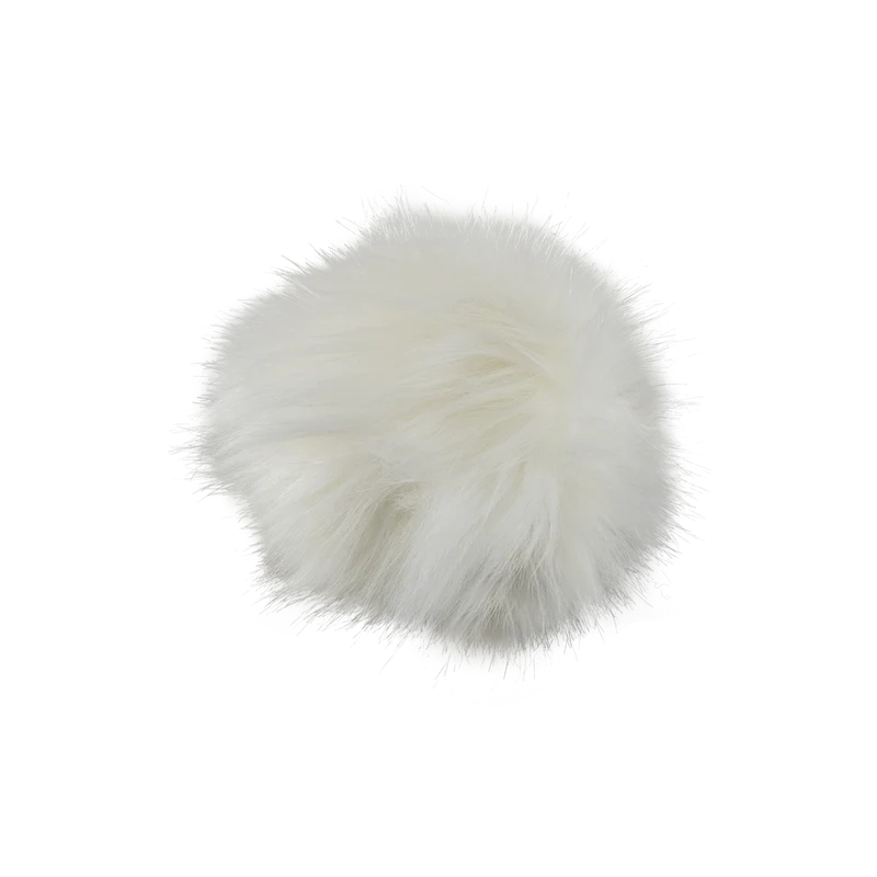 Pompon fausse fourrure Blanc
