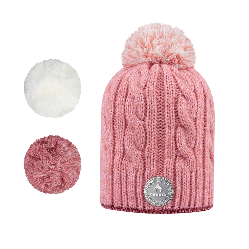 Bonnet Milky Rose Lurex Polaire 6-12 ans