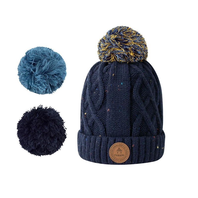 Bonnet Jus de Pomme Marine Polaire 6-12 ans