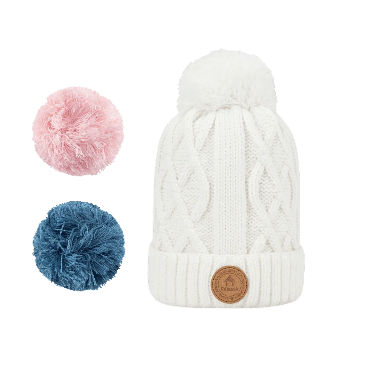 Bonnet Jus de Pomme Blanc Polaire 0-6 mois — image 1