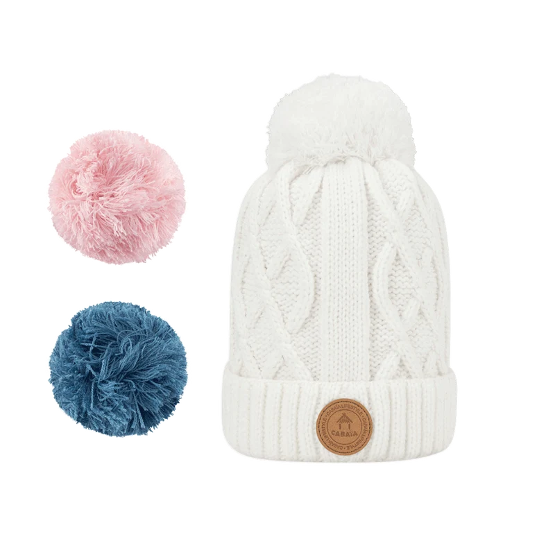 Bonnet Jus de Pomme Blanc Polaire 0-6 mois