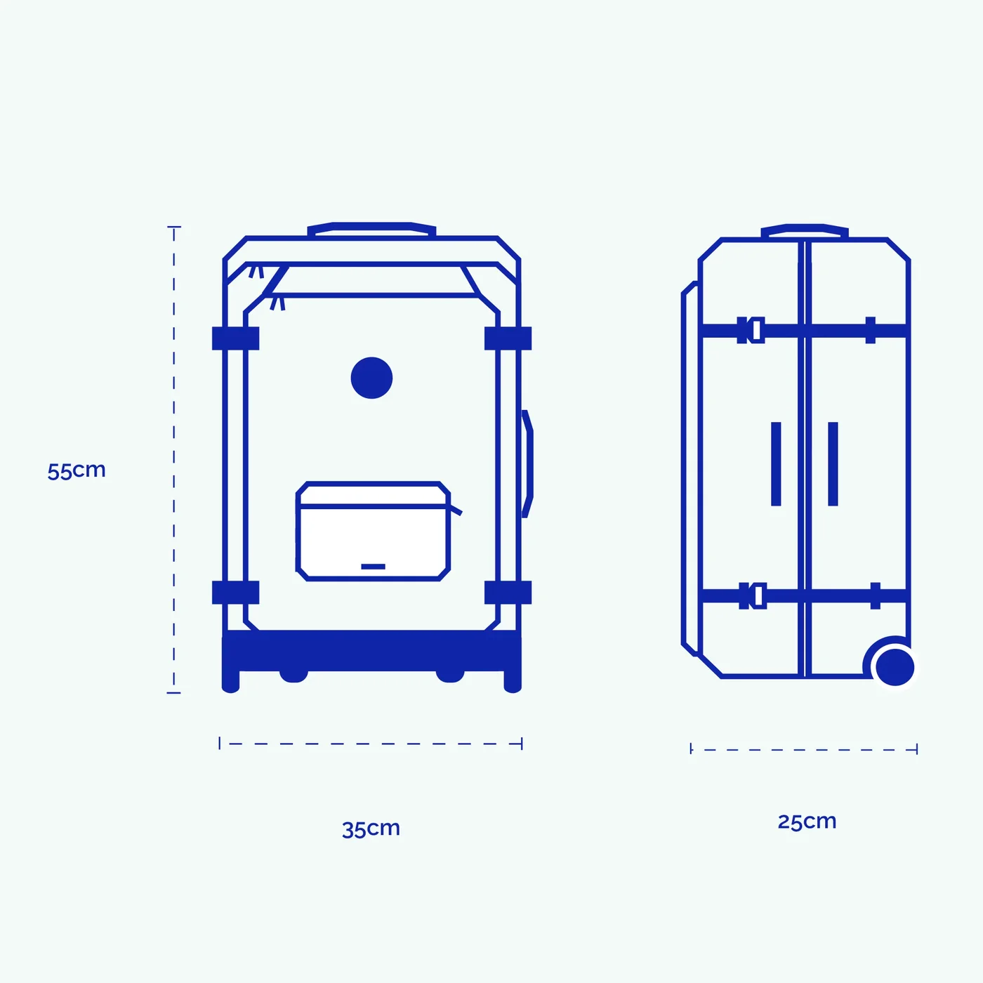 Valise souple 2 roues Small Getaria — image 8
