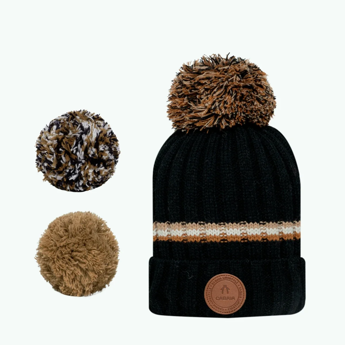 Bonnet Chocolate Milk Noir Polaire — image 1
